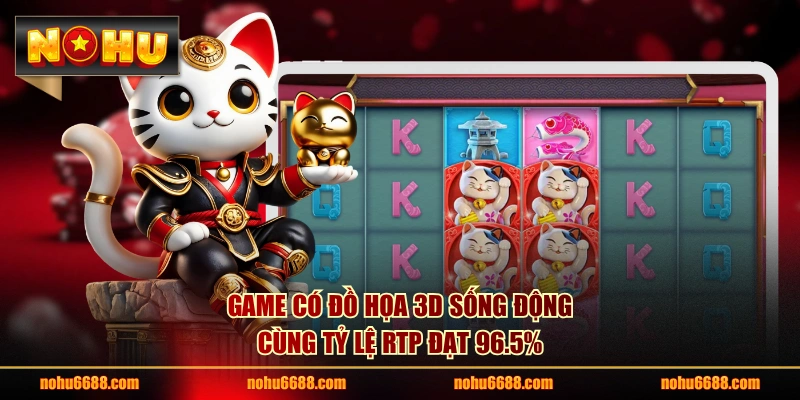 Game có đồ họa 3D sống động cùng tỷ lệ RTP đạt 96.5%